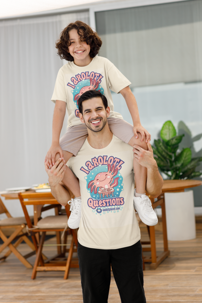 bella canvas tee mockup featuring a happy man giving a piggyride to his son m39454 1