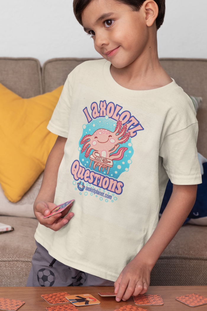 t shirt mockup featuring a kid playing a memory card game 32165