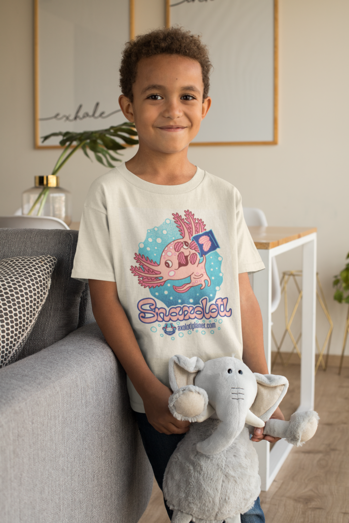 t shirt mockup of a smiling kid with a cuddly toy 31638